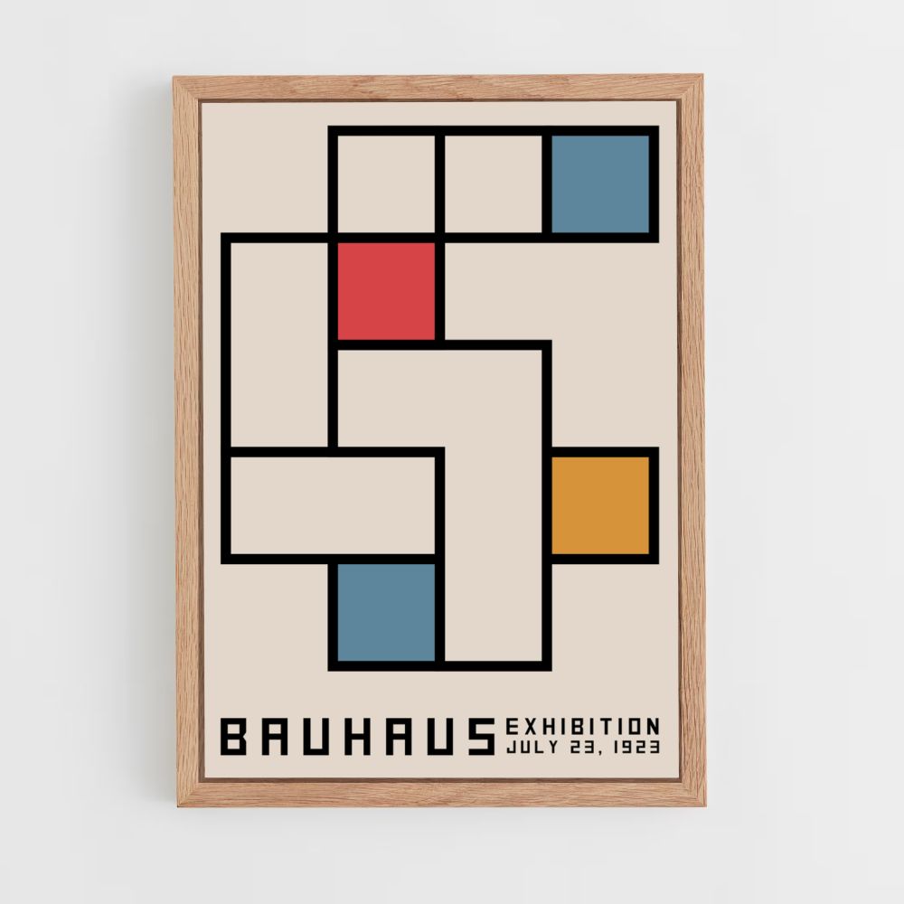 Bauhaus Square Poster