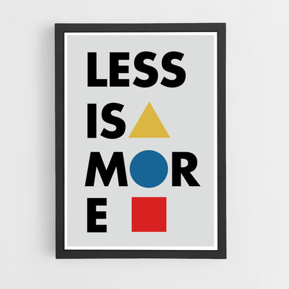 Poster Less is More