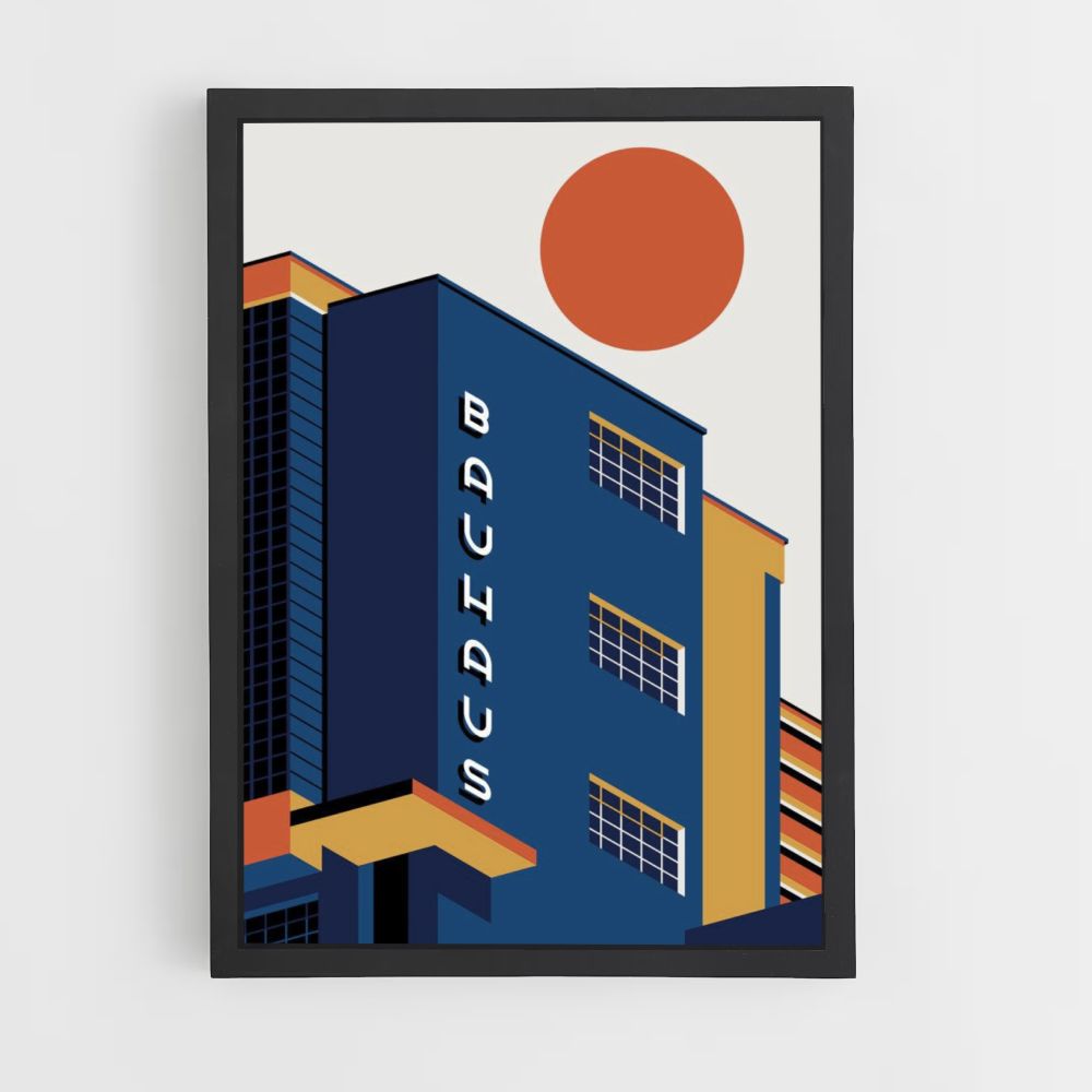 Bauhaus Building Poster