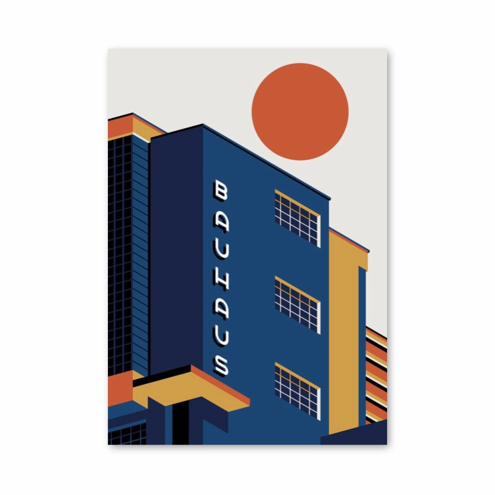 Bauhaus Building Poster