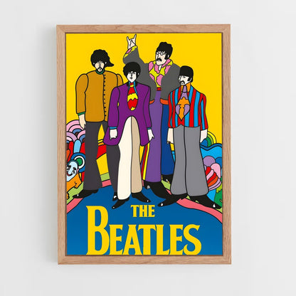 beatles-1 cadre Bois clair
