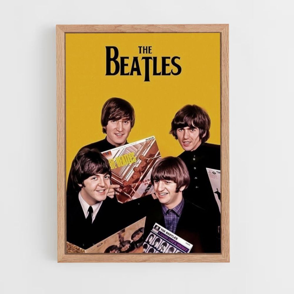 Affiche The Beatles Geel