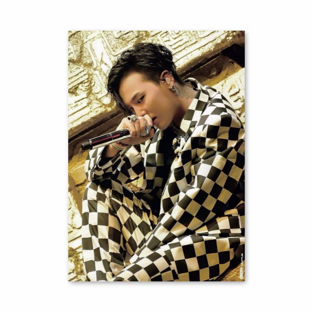 G-Dragon Checkerboard Poster