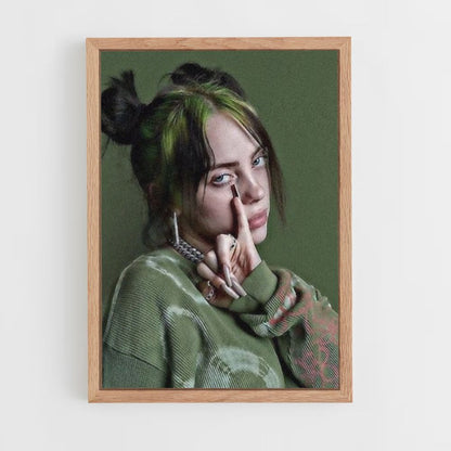 Poster Billie Eilish Green