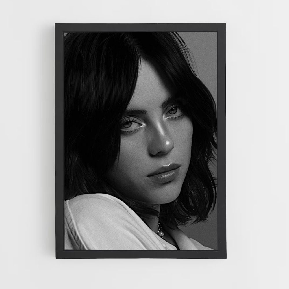 Poster Billie Eilish Black and White