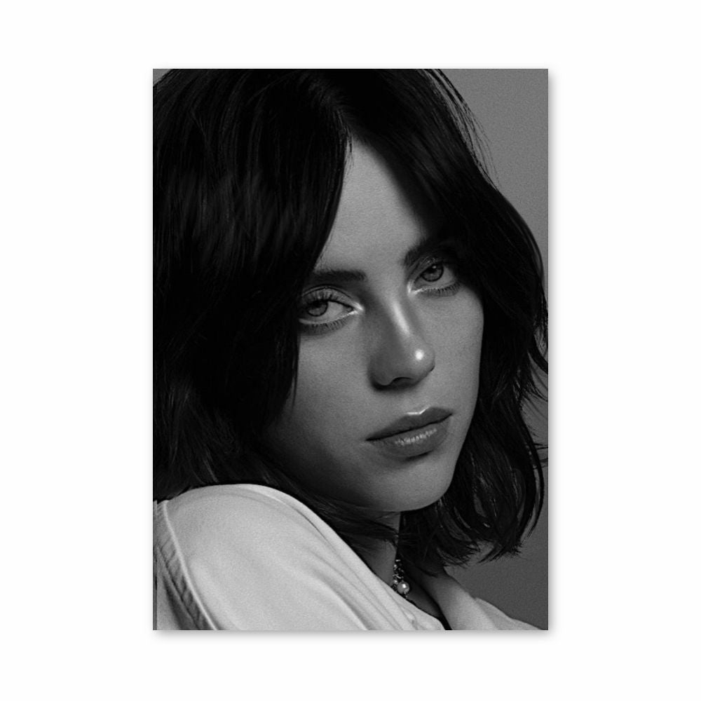 Poster Billie Eilish Black and White