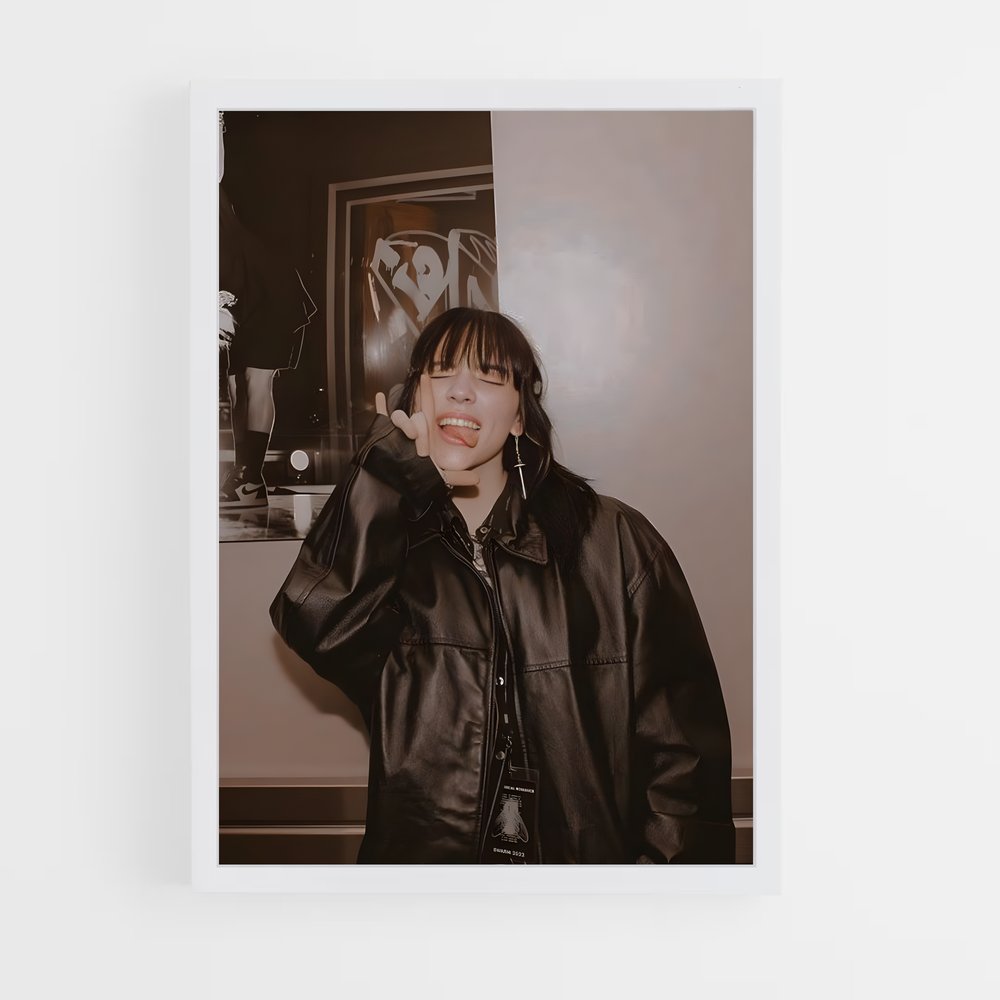 billie-eilish-8 cadre Blanc