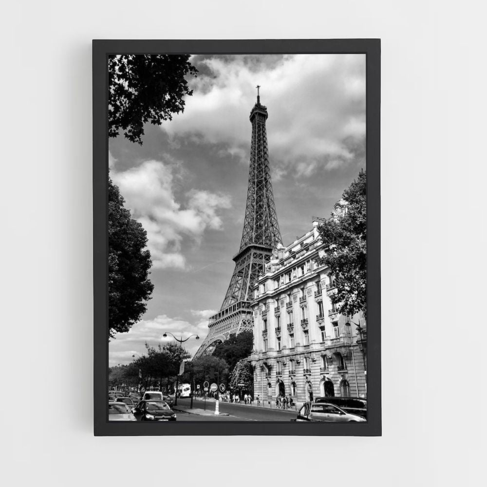 Poster Black and White Paris