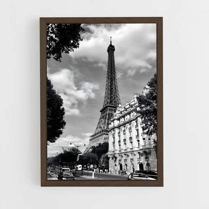 black-and-white-14 cadre Bois foncé
