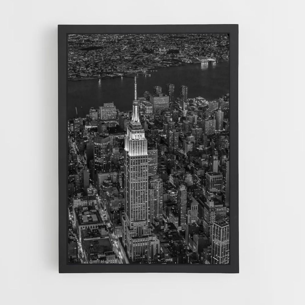 Poster Black and White Tower