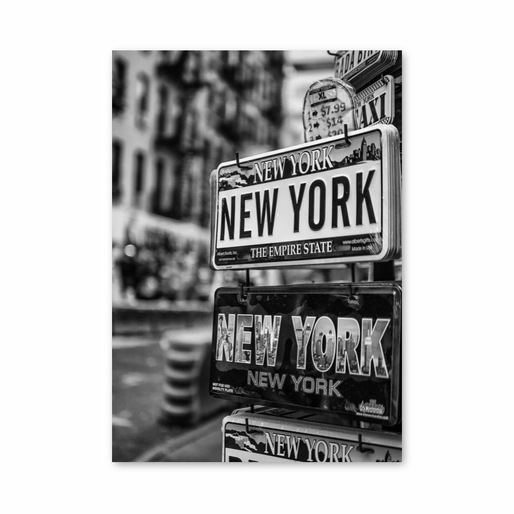 Poster Black and White New York