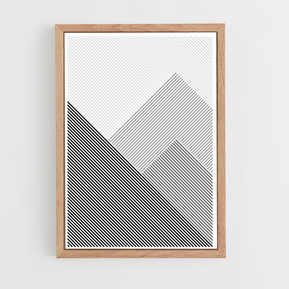 black-and-white-5 cadre Bois clair