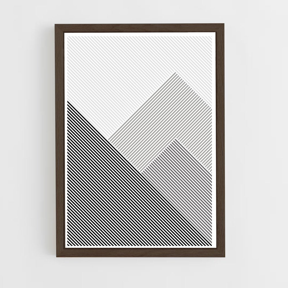 black-and-white-5 cadre Bois foncé