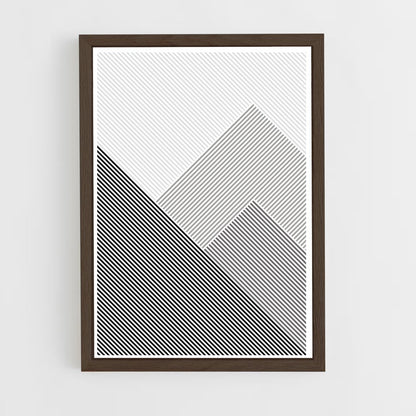 black-and-white-5 cadre Bois foncé