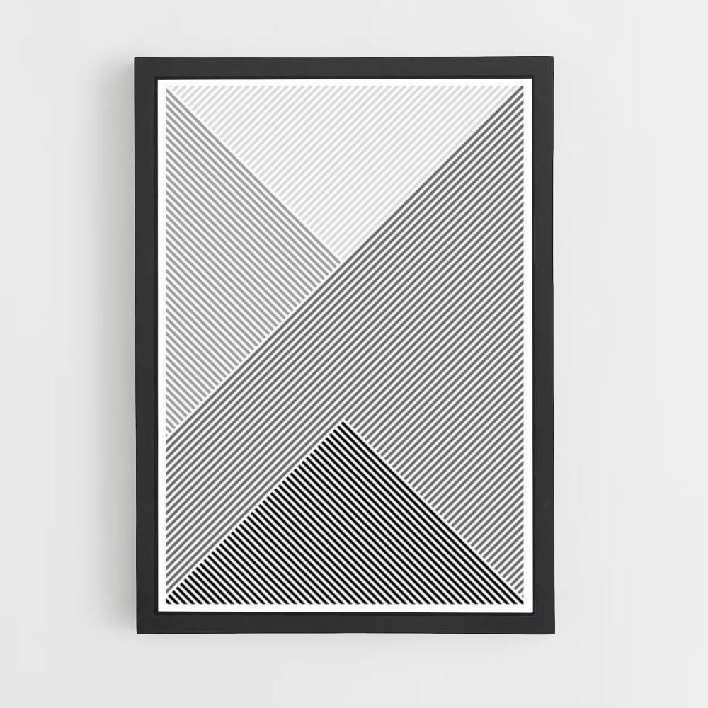 Scandinavian Black and White Poster