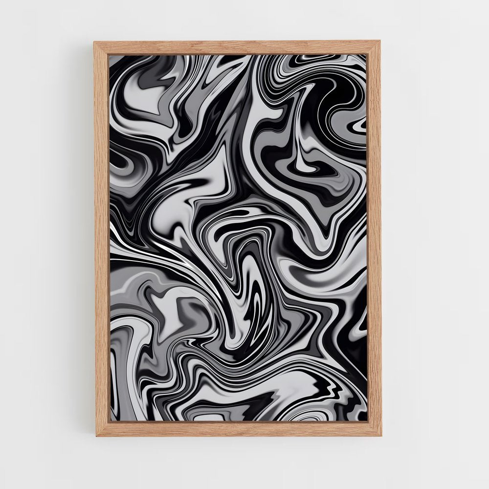 black-and-white-8 cadre Bois clair