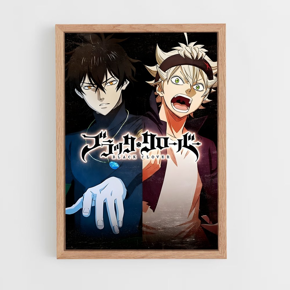black-clover-1 cadre Bois clair