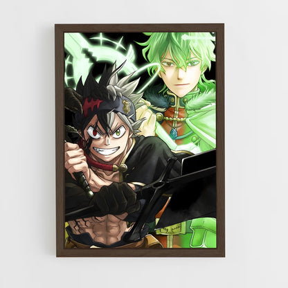 black-clover-10 cadre Bois foncé