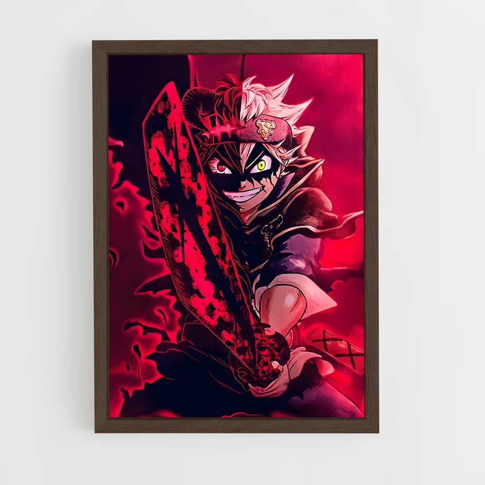 black-clover-15 cadre Bois foncé