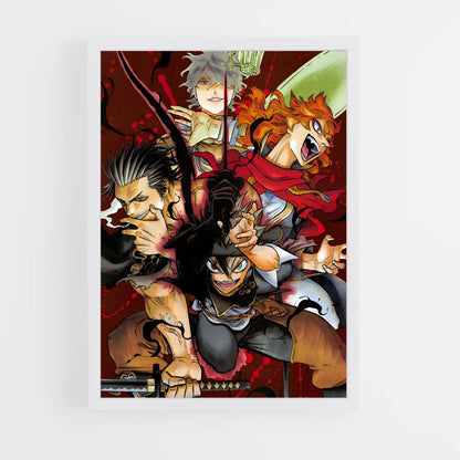black-clover-7 cadre Blanc