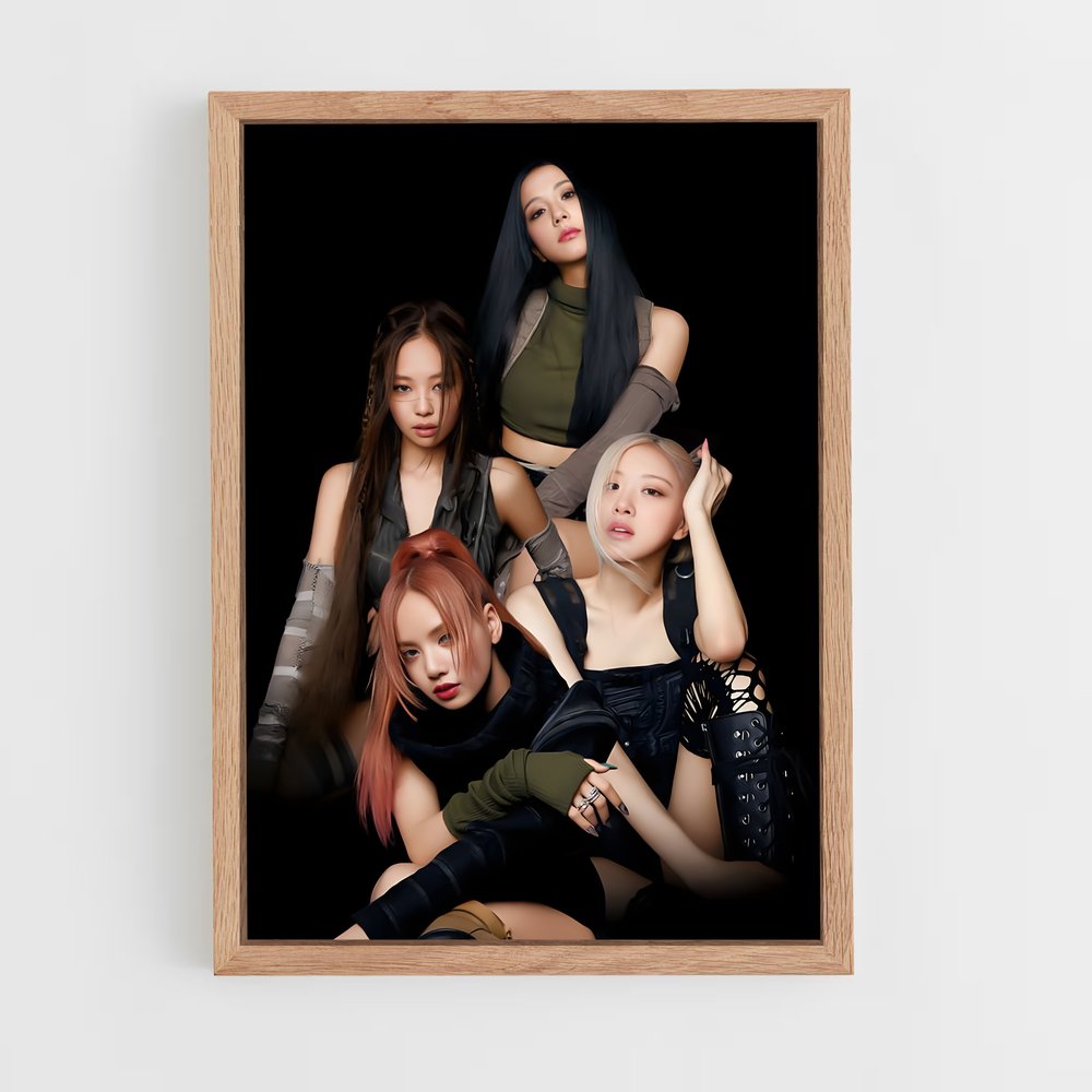 blackpink-5 cadre Bois clair