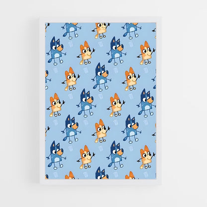 bluey-17 cadre Blanc