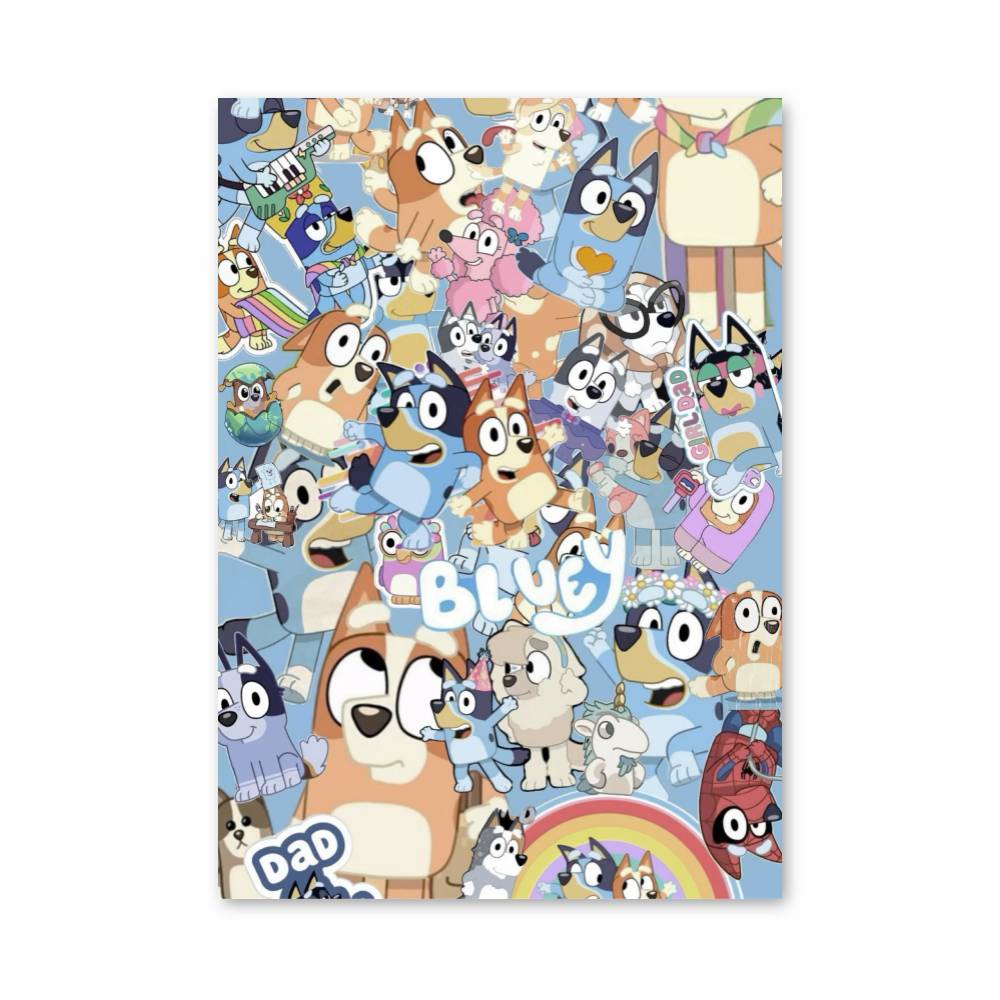 Poster Bluey Collage | Aesthetic Posters