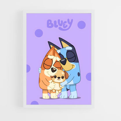 bluey-5 cadre Blanc