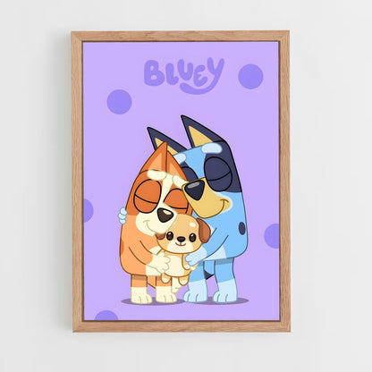 bluey-5 cadre Bois clair