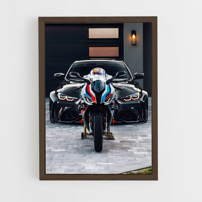 bmw-moto-5 cadre Bois foncé