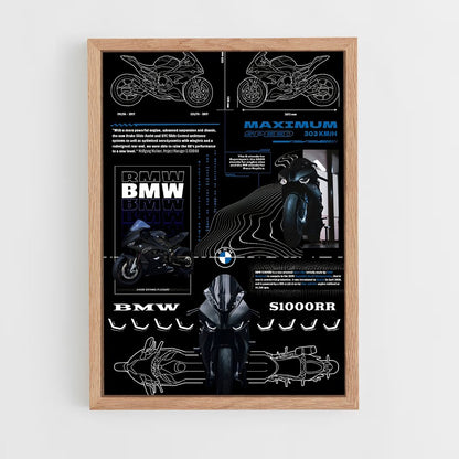 bmw-moto-8 cadre Bois clair