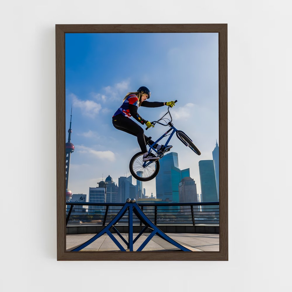 bmx-1 cadre Bois foncé