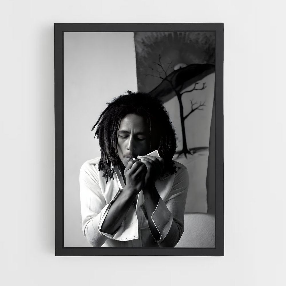 bob-marley-11 cadre Noir