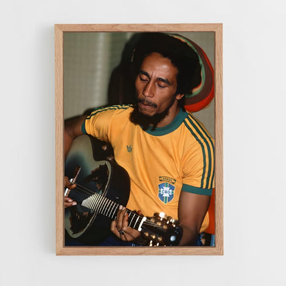 bob-marley-2 cadre Bois clair