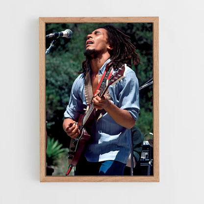 bob-marley-5 cadre Bois clair