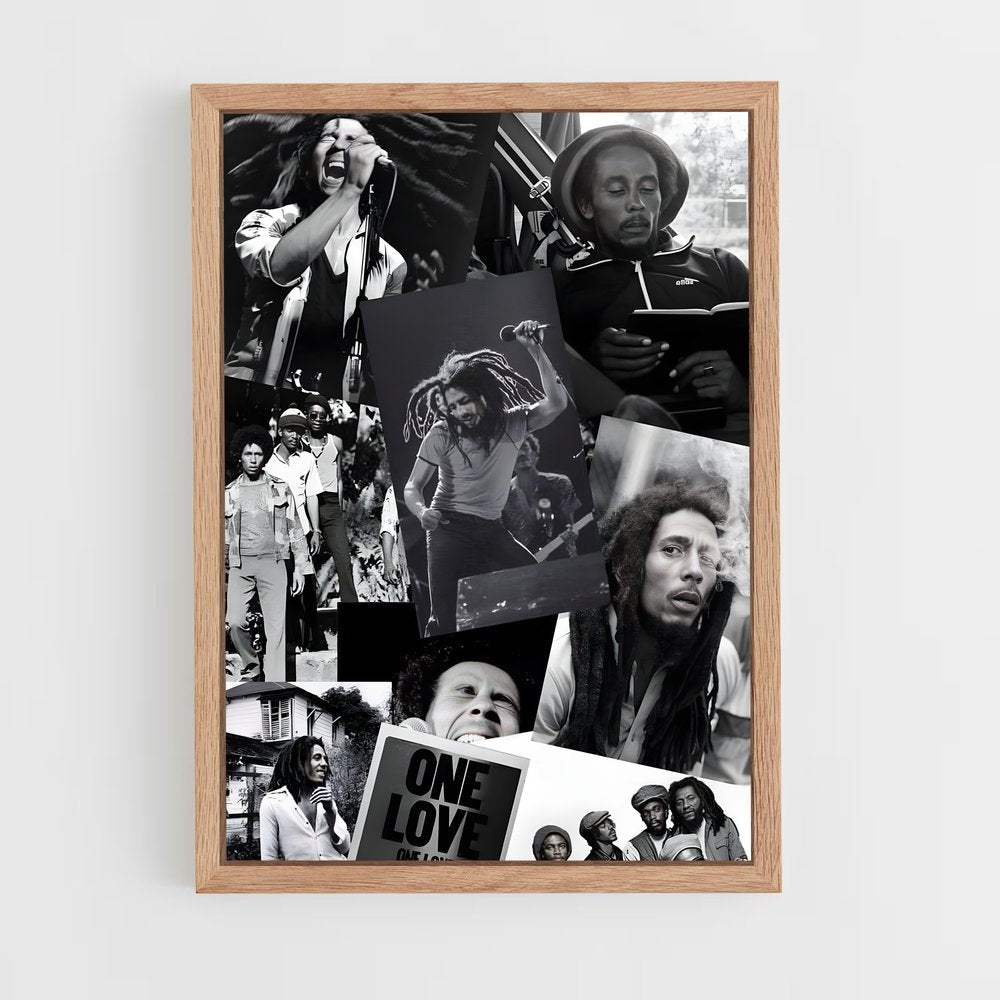 bob-marley-6 cadre Bois clair