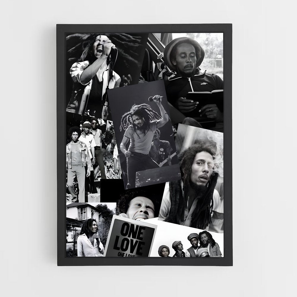 bob-marley-6 cadre Noir