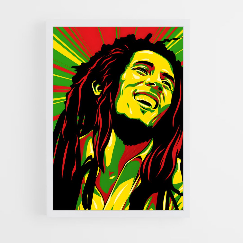 bob-marley-7 cadre Blanc