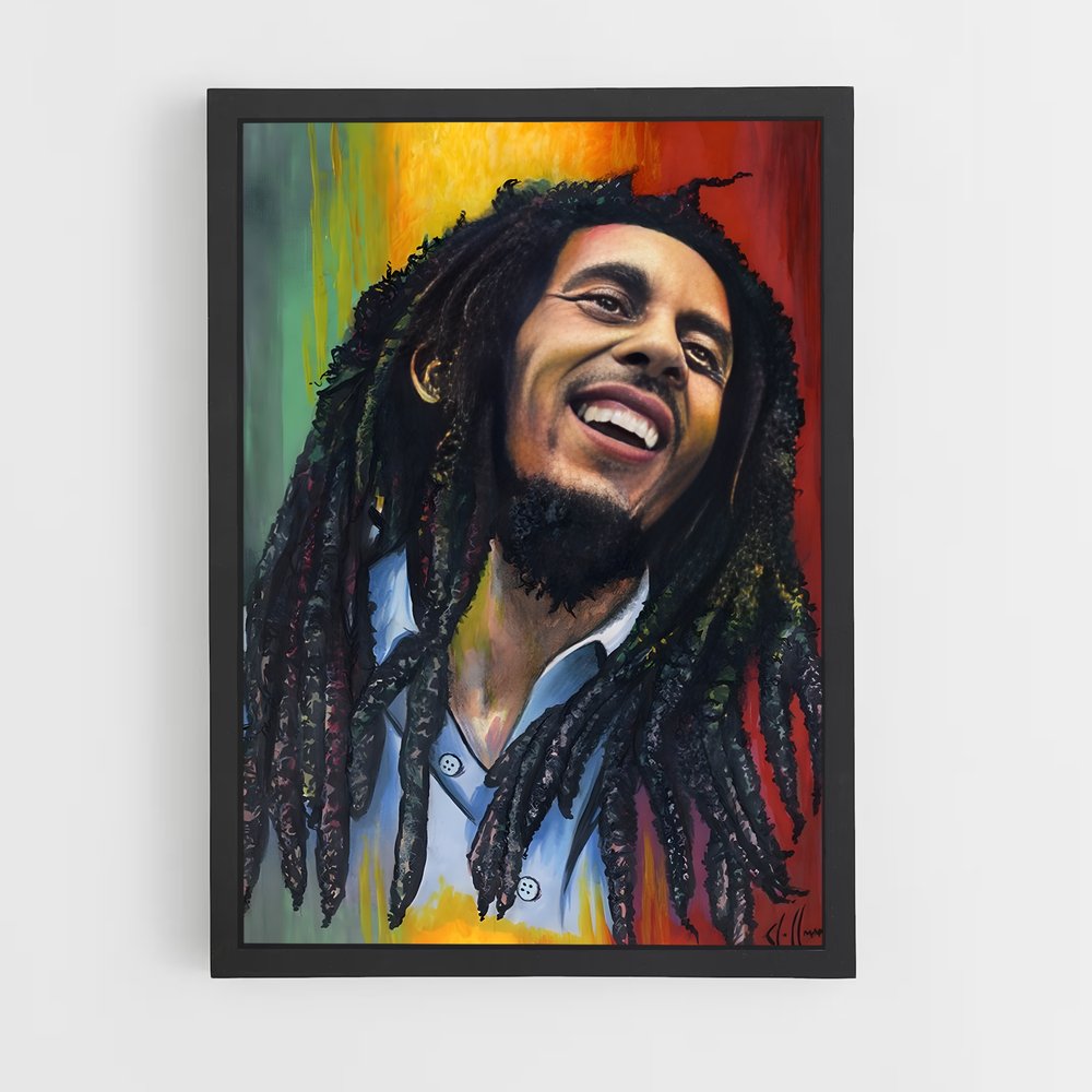 bob-marley-9 cadre Noir