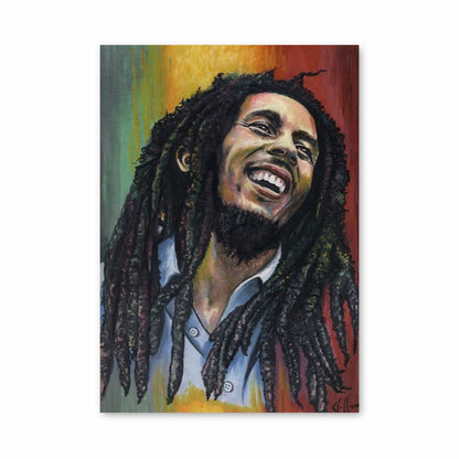 Poster Bob Marley Green Yellow Red