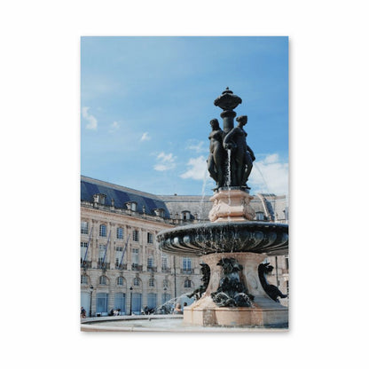 Poster Fountain Bordeaux