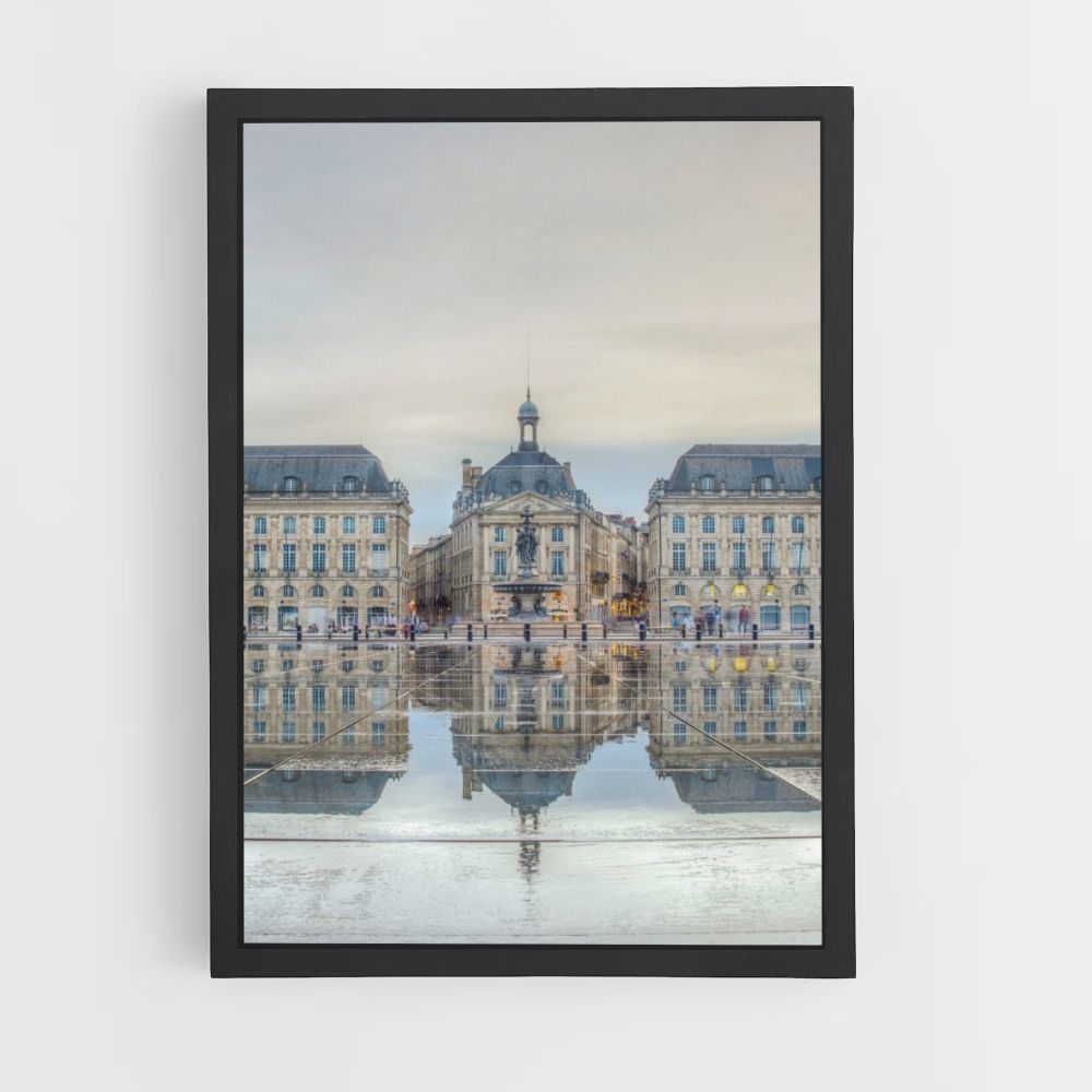 Bordeaux Water Mirror Poster