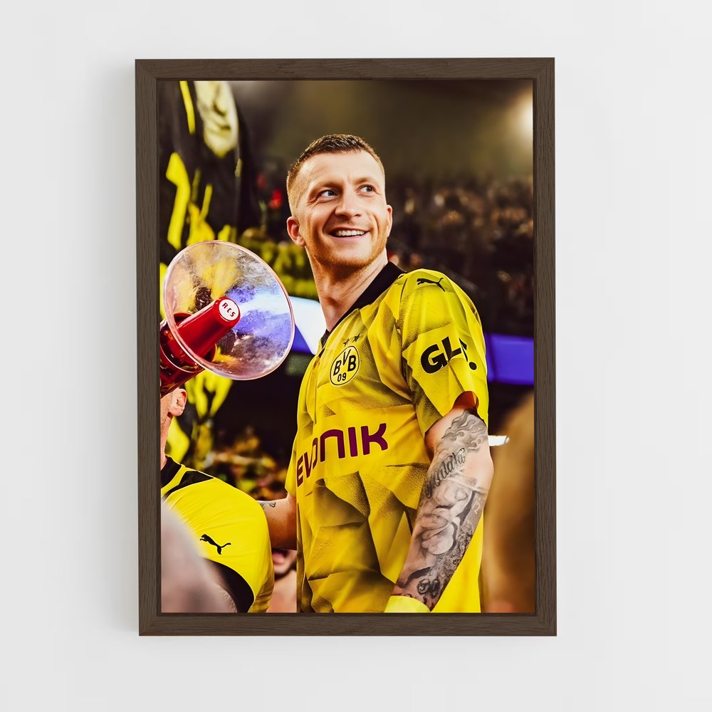 borussia-dortmund-4 cadre Bois foncé