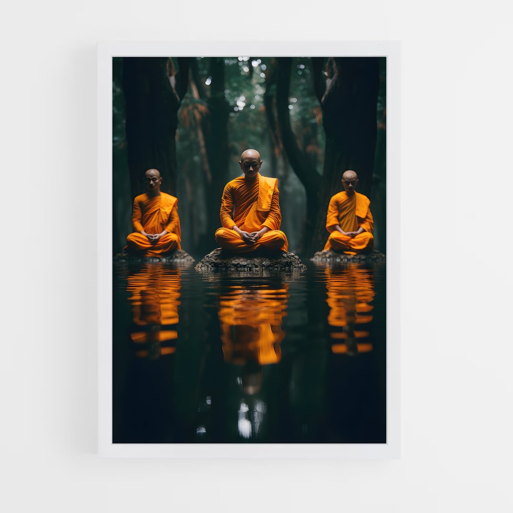 bouddha-1 cadre Blanc