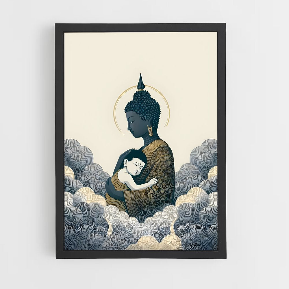 bouddha-2 cadre Noir