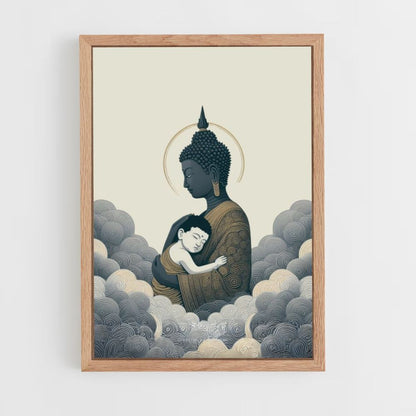 Buddha Clouds Poster