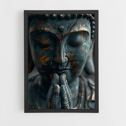 Blue Buddha Poster