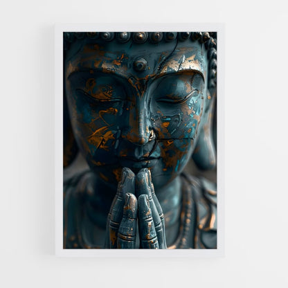 bouddha-4 cadre Blanc