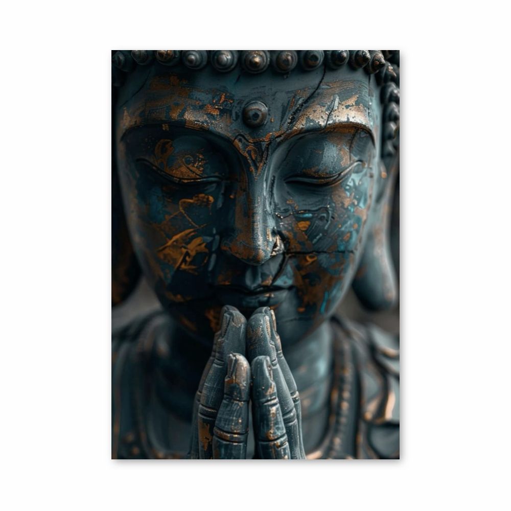 Blue Buddha Poster