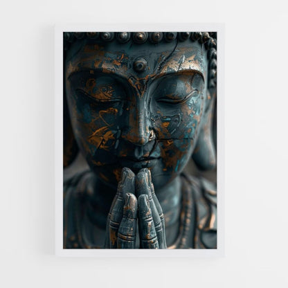 Blue Buddha Poster